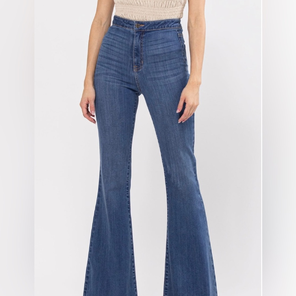 Classic Blue Flared Women Jeans